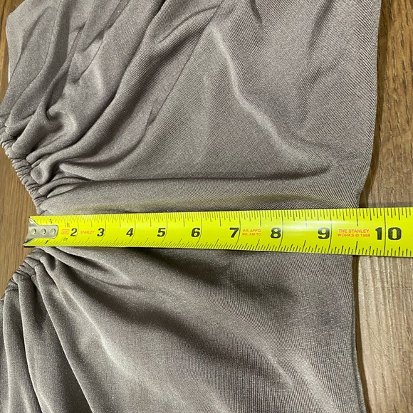 Edit by Nine Bodycon Gray one shoulder midi dress Size Small - Picture 8 of 12